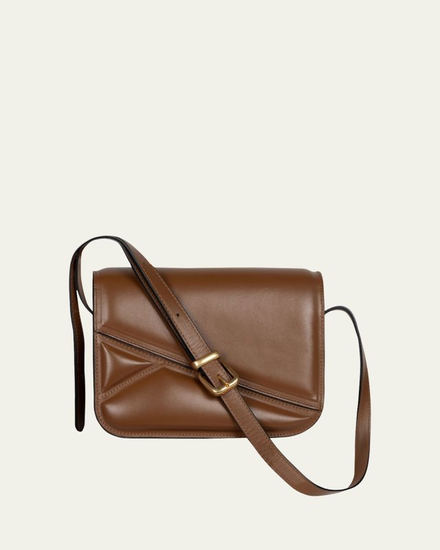 Oscar Trunk Padded Leather Crossbody Bag